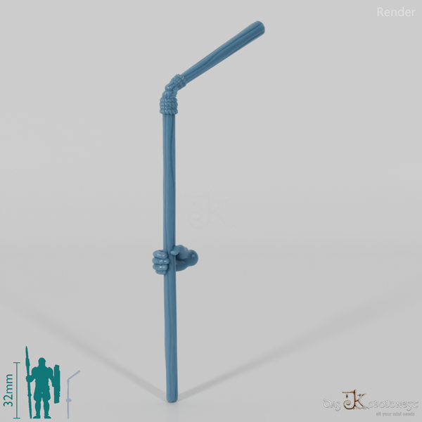 Halbling-Dreschflegel mit Hand