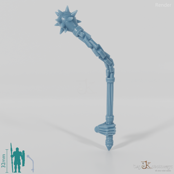 Geister-Morgenstern mit Hand