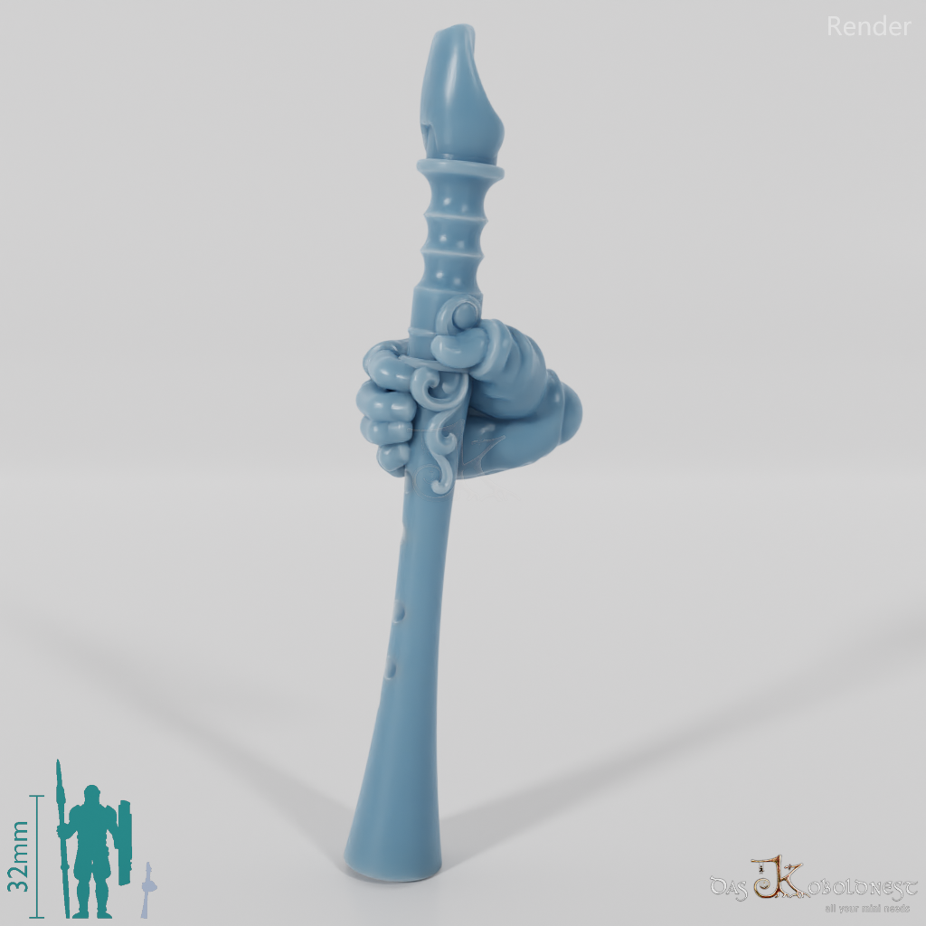 Elfen-Flöte mit Hand