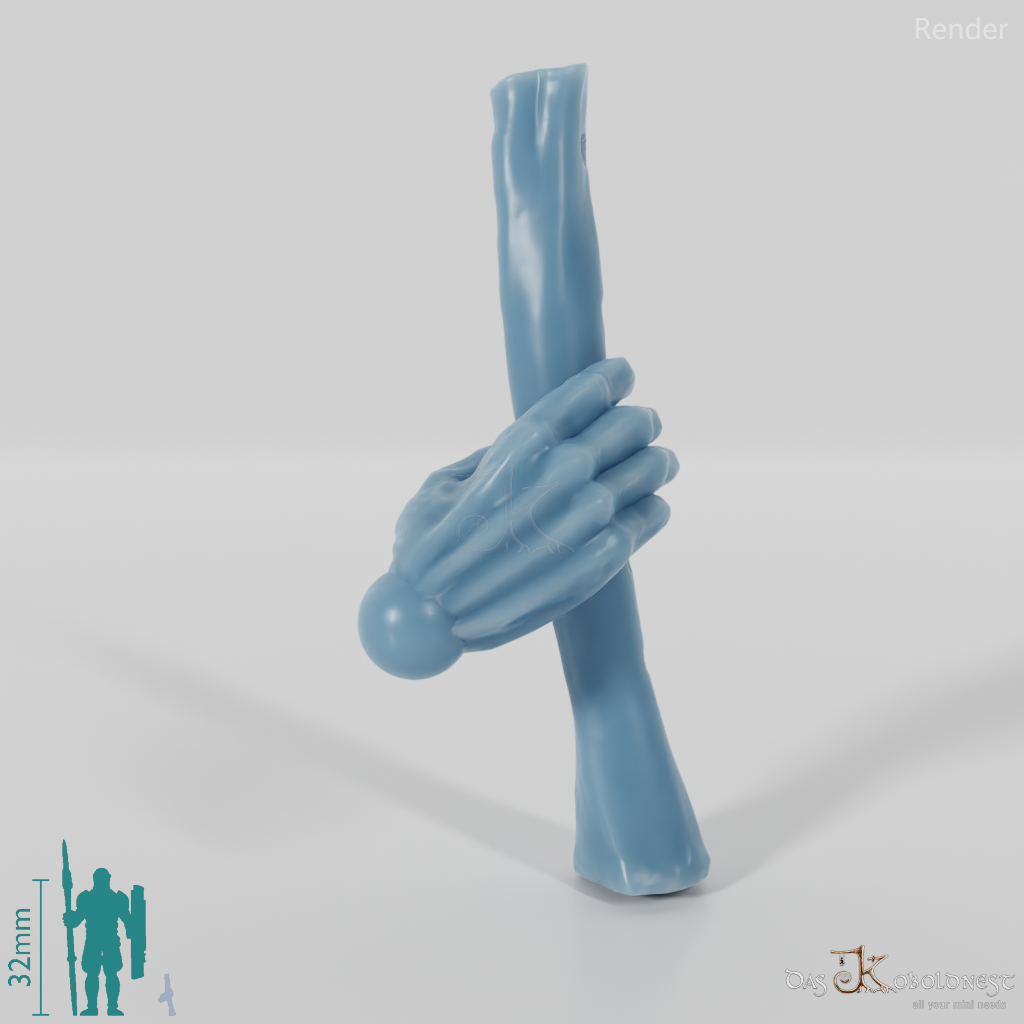 Geister-Flöte mit Hand