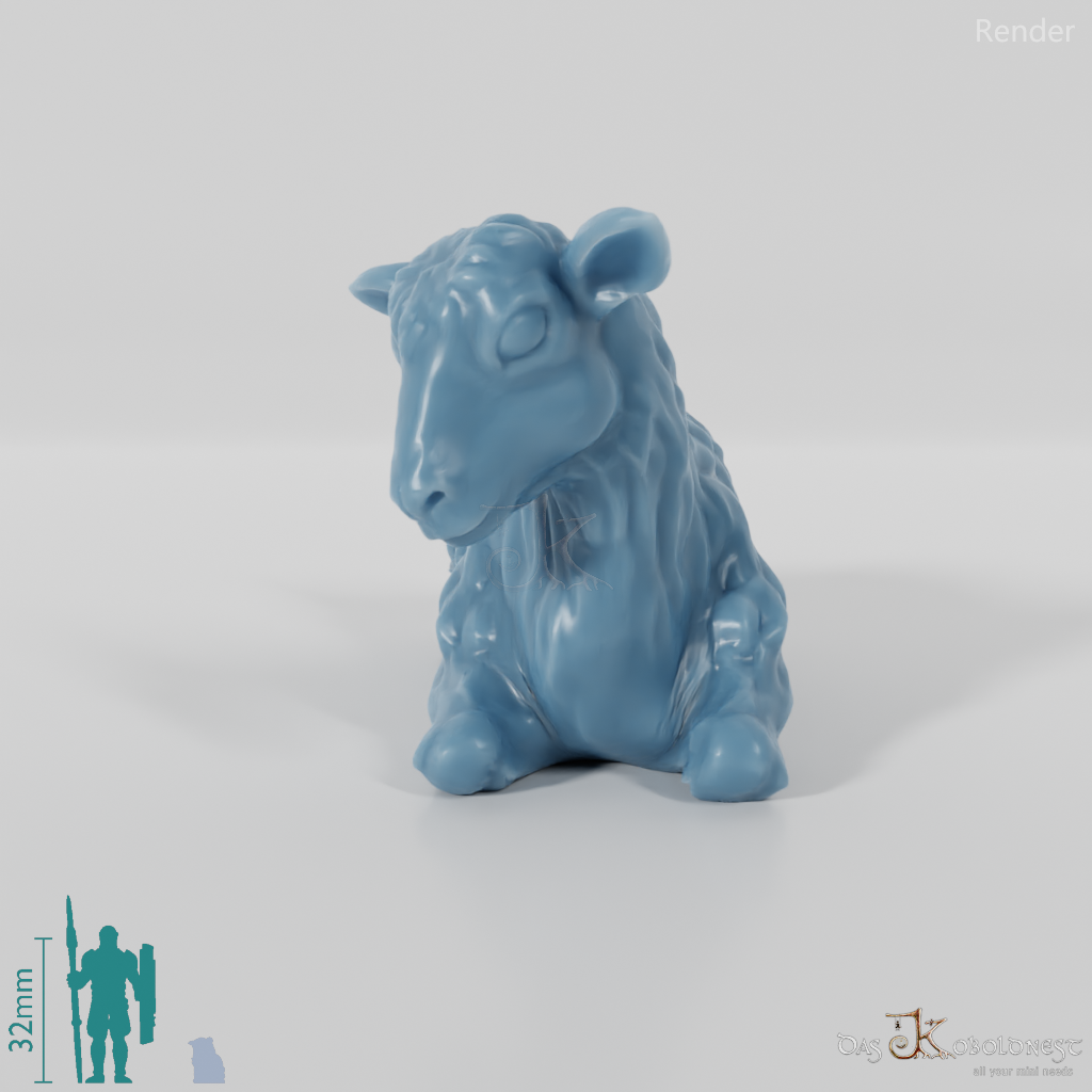 Ziege - Liegendes Zicklein