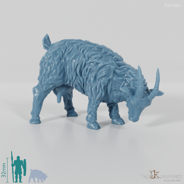 Ziege - Grasende Ziege