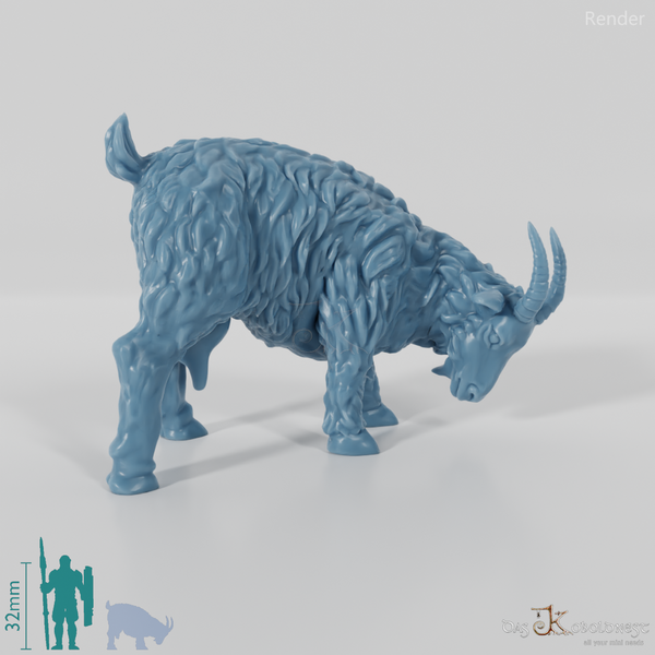 Ziege - Grasende Ziege