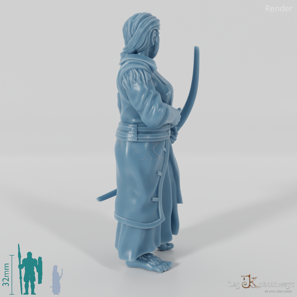 Halbling-Miliz Bogenschützin