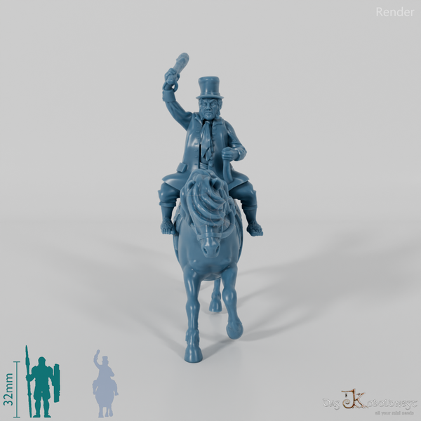 Halbling-Sheriff auf Pony