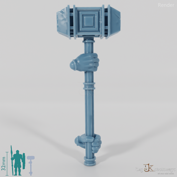 Zwergischer Kriegshammer - Zweihändig