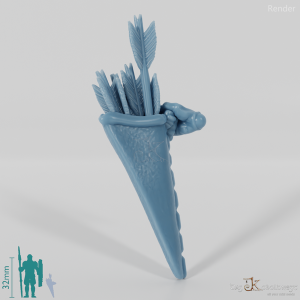 Ork-Köcher mit Hand