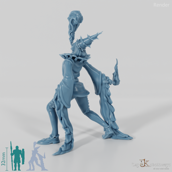 Harlekin mit Flammenatem