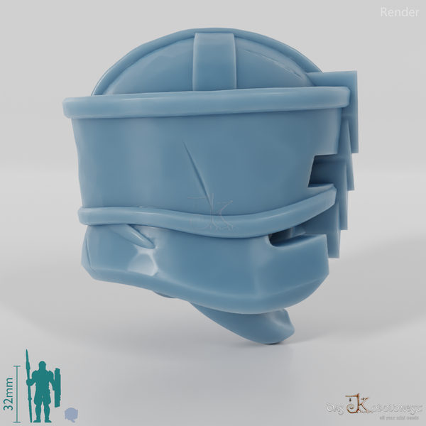 Zwergenkopf - Weiblich mit Brillenhelm