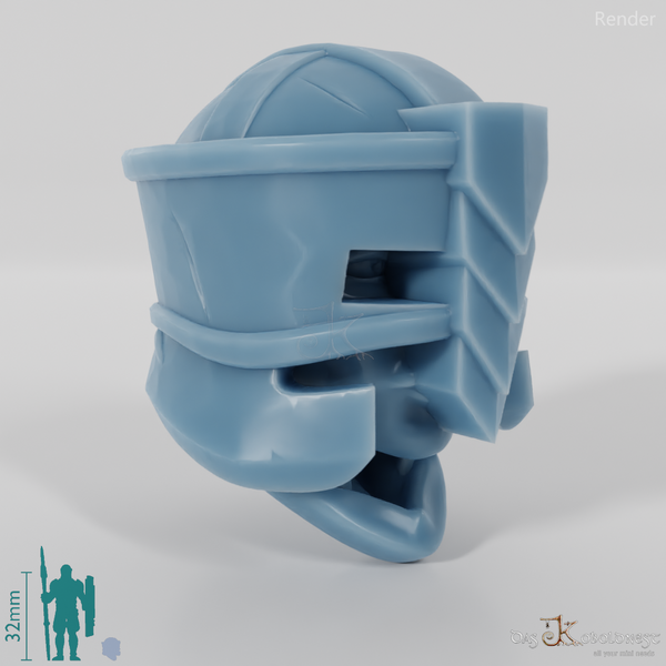 Zwergenkopf - Weiblich mit Brillenhelm