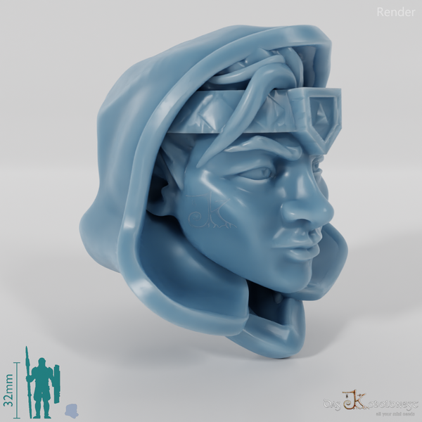 Zwergenkopf - Weiblich mit Kapuze