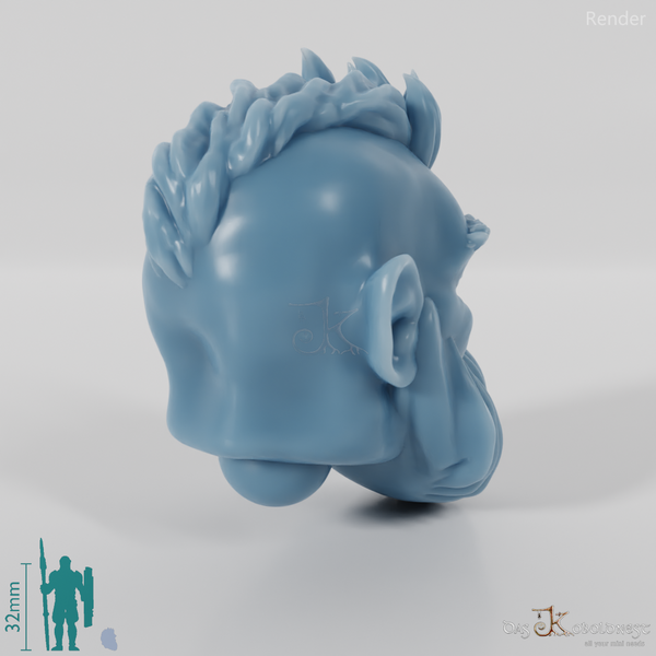 Zwergenkopf - Männlich mit kurzem Bart