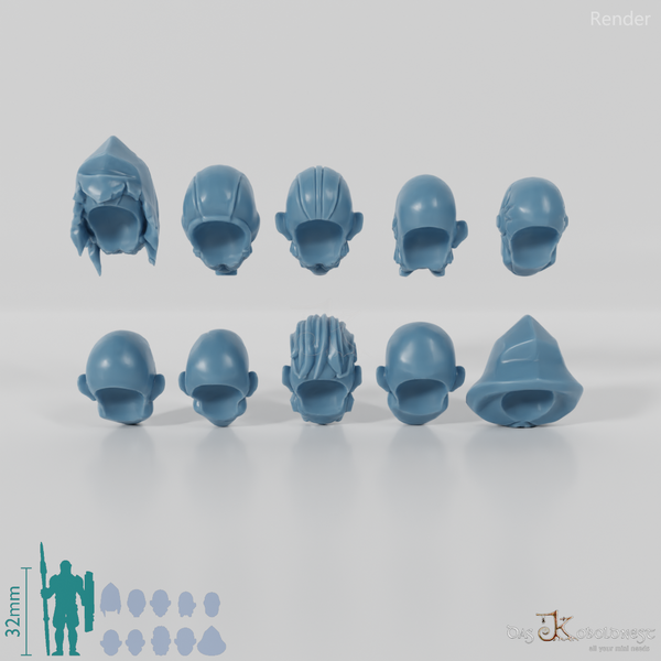 Space Soldiers - Ogerköpfe Komplettset