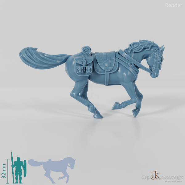 Pferd der Waldläufer - Galoppierend