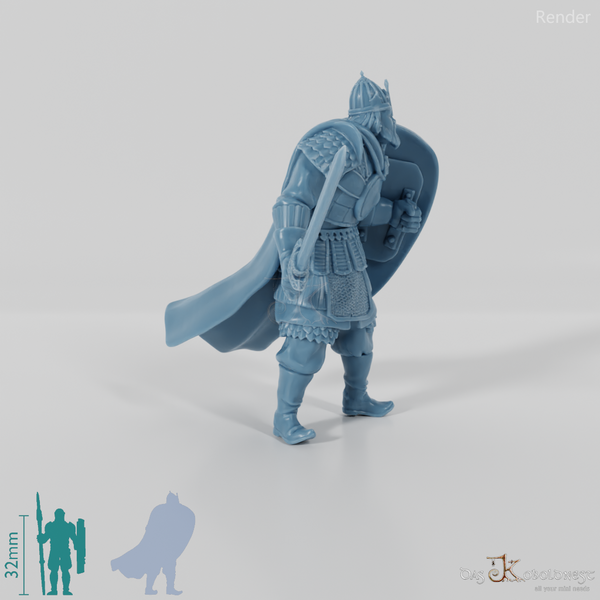 Bogatyr Ilya Muromets in Kampfhaltung