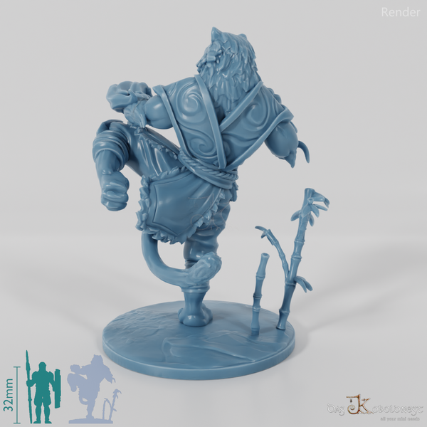 Kai, Katzenvolk-Mönch mit Flammenhänden