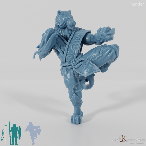 Kai, Katzenvolk-Mönch mit Flammenhänden