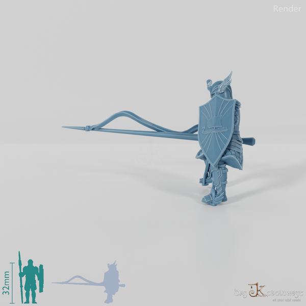 Schwingenritter der Lehnsgüter C 01 - Reitpose