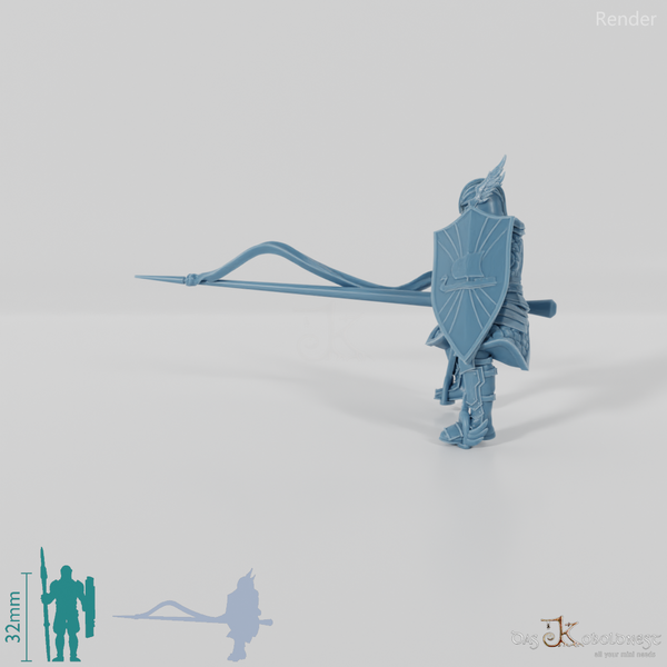 Schwingenritter der Lehnsgüter C 02 - Reitpose