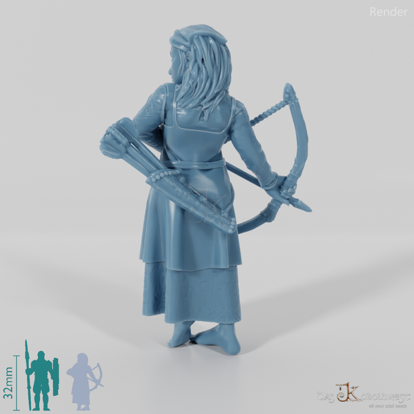 Nordische Dorfbewohnerin, bewaffnet (Bogen 1)