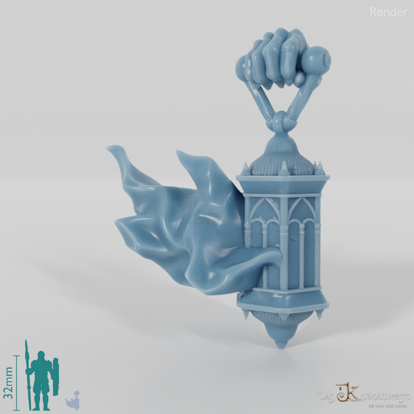 Geister-Laterne mit Hand