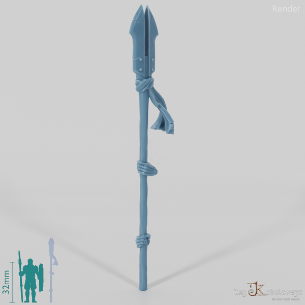 Halbork-Schamanenpike mit Händen