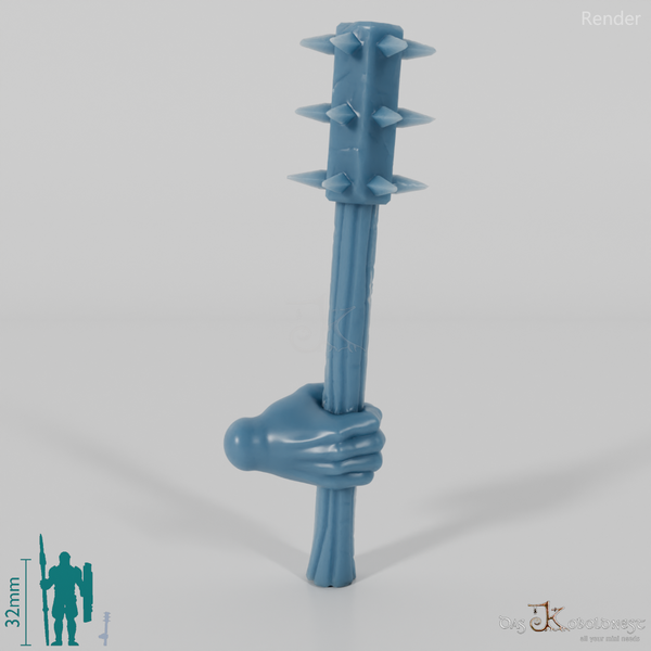 Halbling-Streitkolben mit Hand