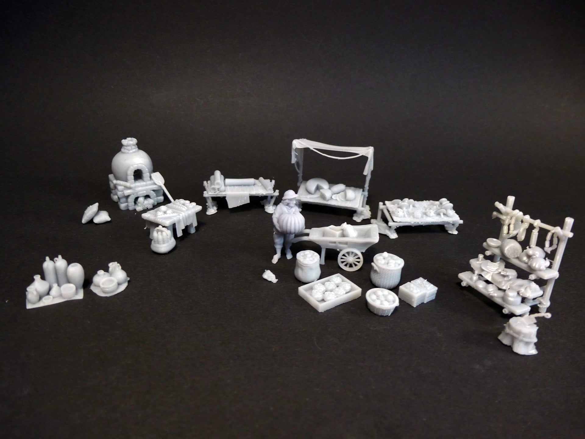 Dioramaset Halbling-Markttag