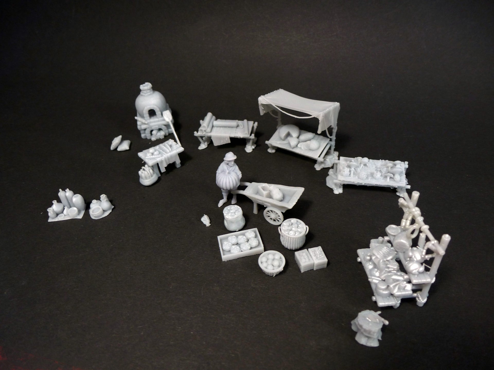 Dioramaset Halbling-Markttag