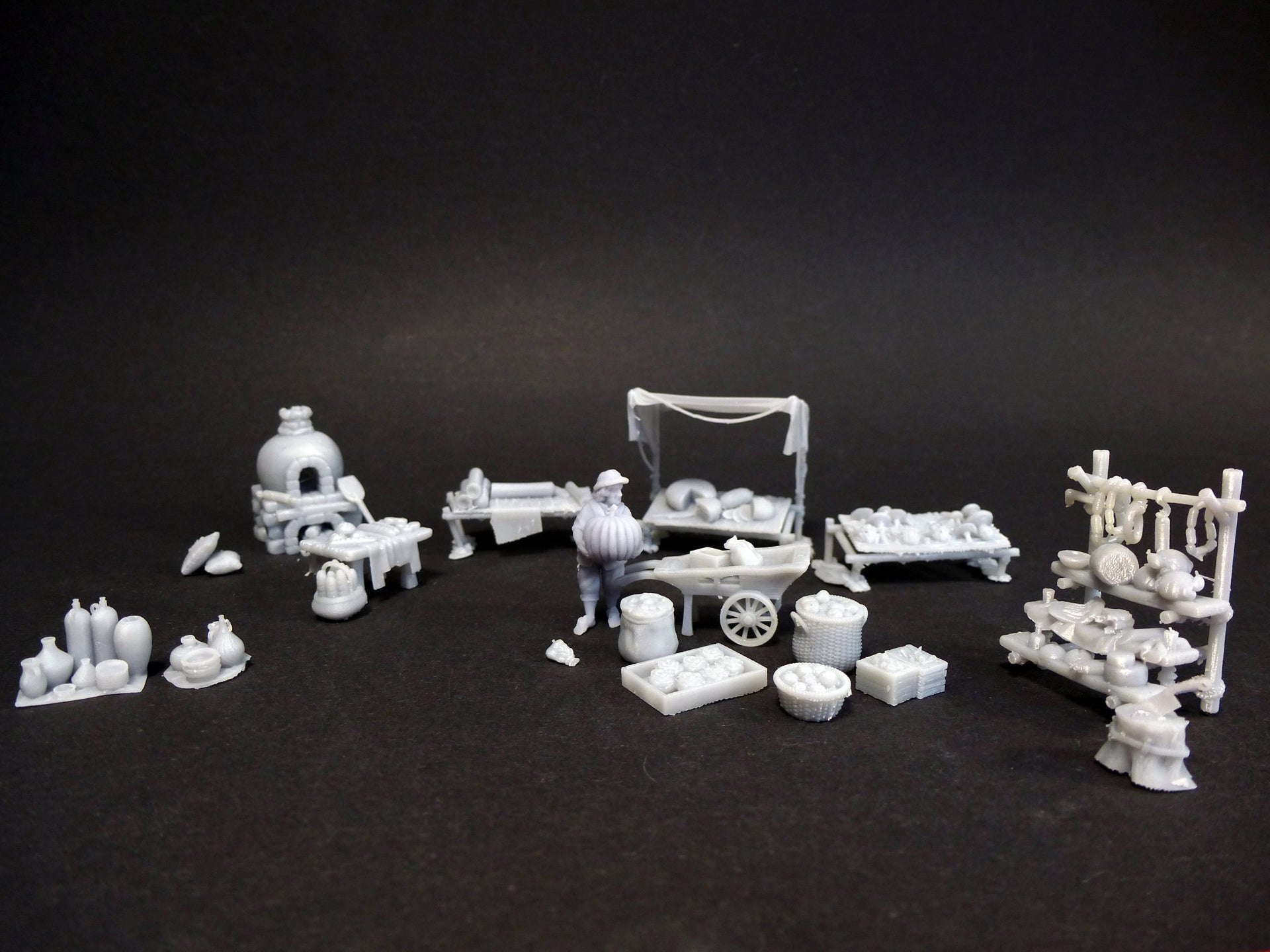 Dioramaset Halbling-Markttag