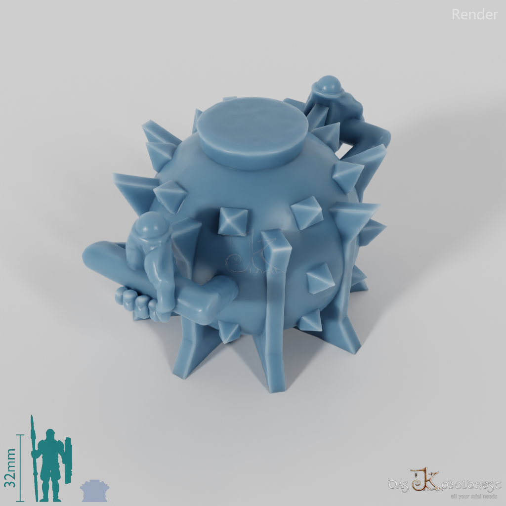 Halbork-Sprengsatz mit Händen