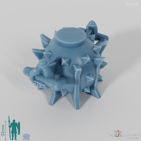 Halbork-Sprengsatz mit Händen