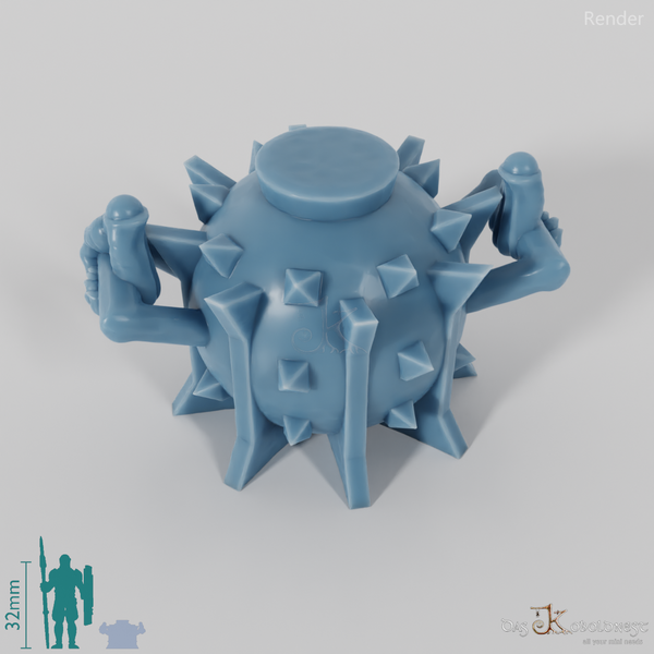 Halbork-Sprengsatz mit Händen