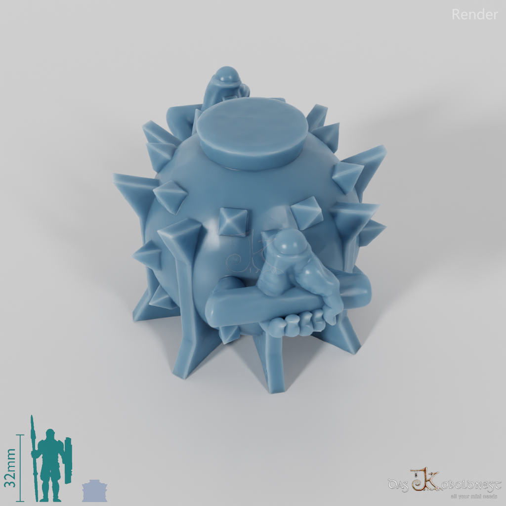 Halbork-Sprengsatz mit Händen