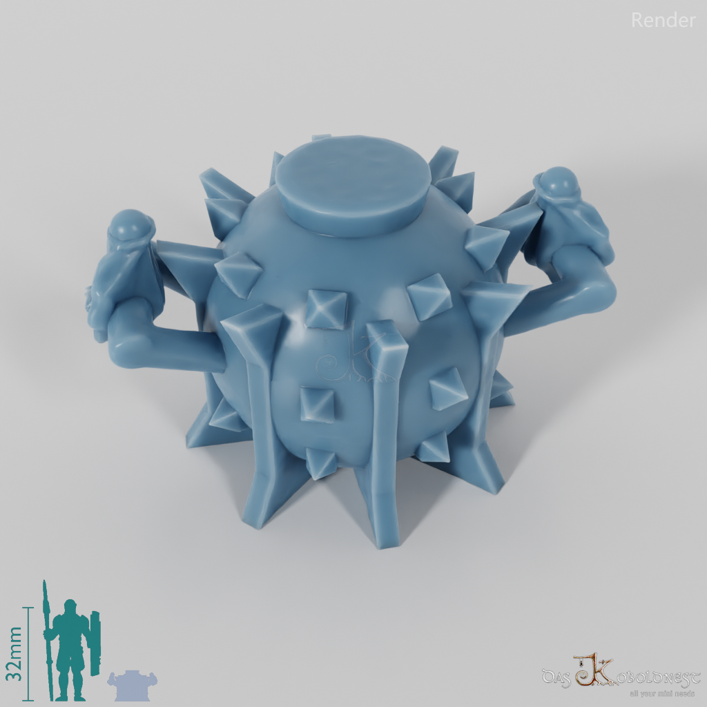 Halbork-Sprengsatz mit Händen