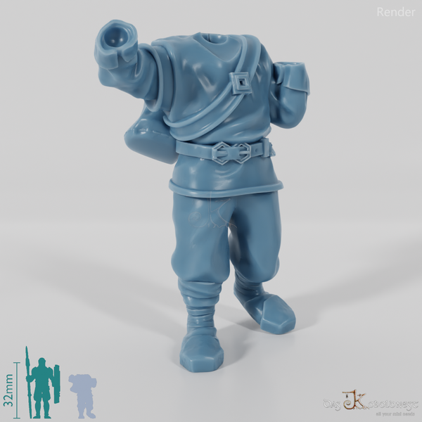 Modularer Zwergen-Bergarbeiter