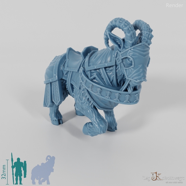 Zwergische Reitziege - Schwer gerüstet