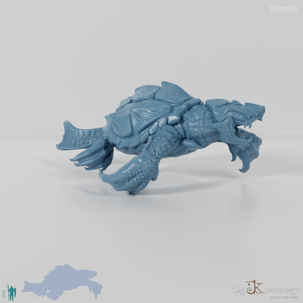 Wütende Drachenschildkröte