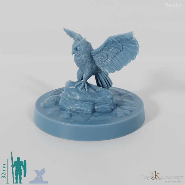 Eule - Landende Waldohreule