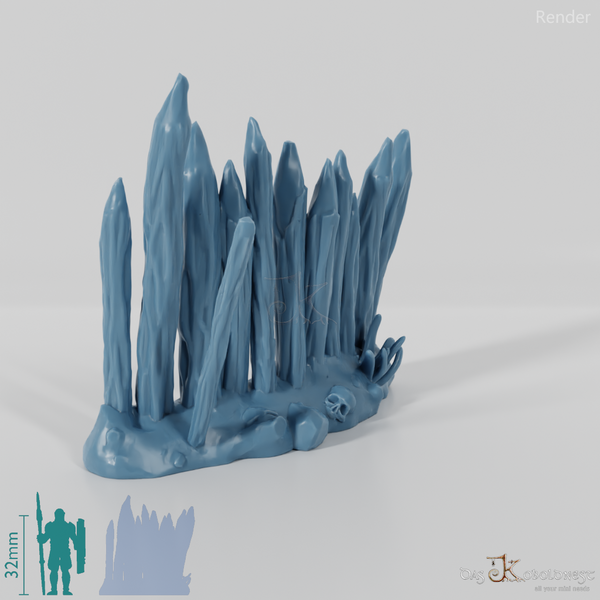 Angespitzte Holzpalisade 1