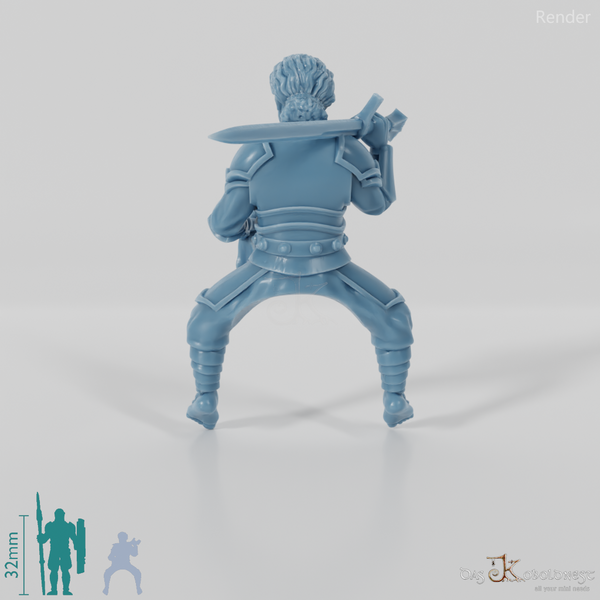 Pavo Tabbart, Halbling-Krieger (Beritten)