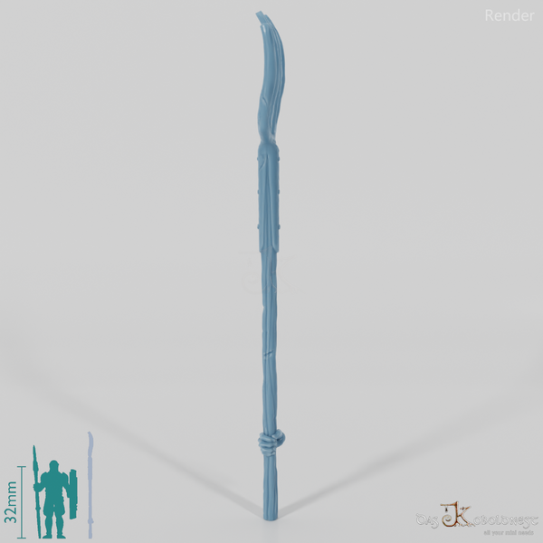 Geister-Mistgabel, hinten gegriffen mit Hand