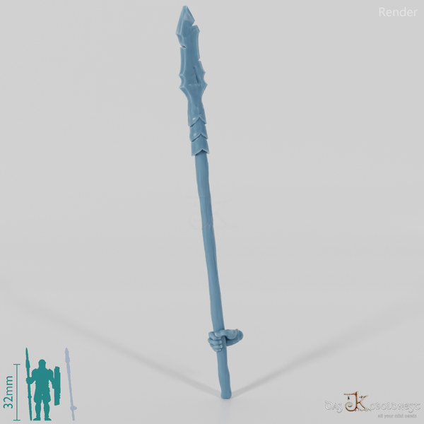 Ork-Stangenwaffe D mit Hand