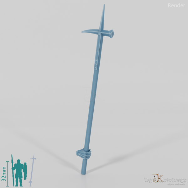 Ork-Stangenwaffe E mit Hand