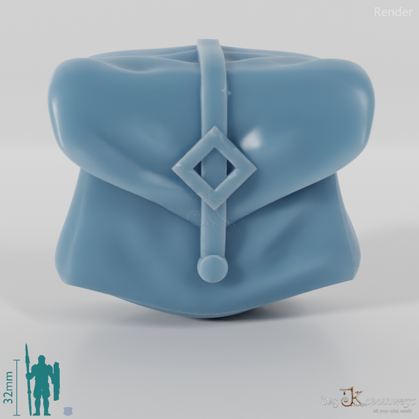 Zwergen-Zubehör - Eckige Gürteltasche