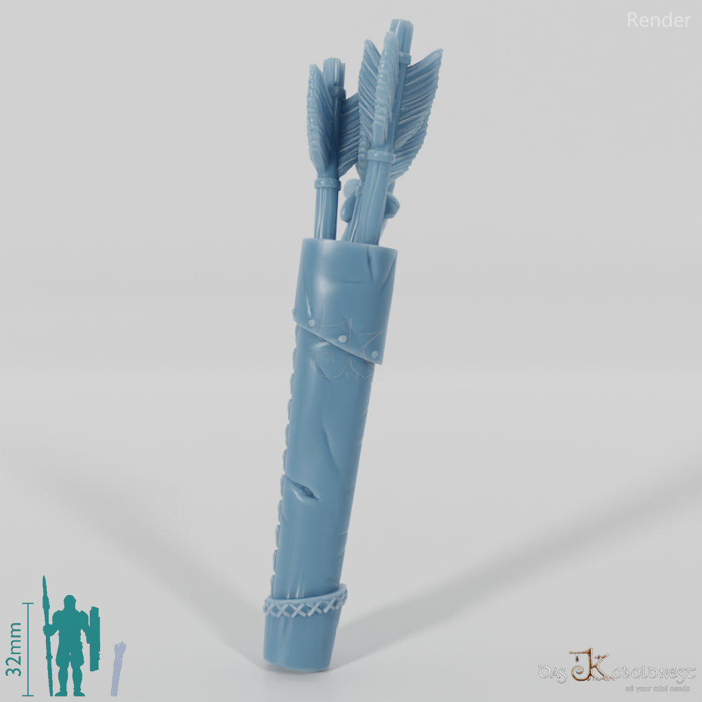 Geister-Zubehör - Pfeilköcher mit Rückenschnalle