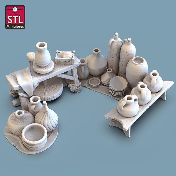 Töpferei - Töpfereieinrichtung