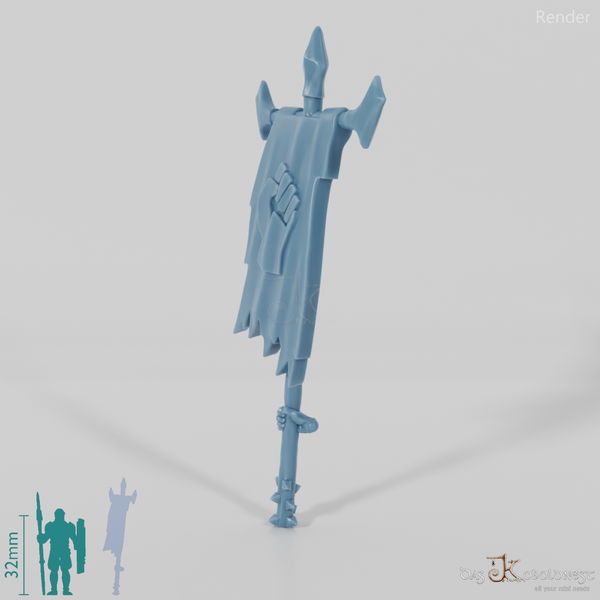 Halbork-Banner mit Hand (Handemblem)