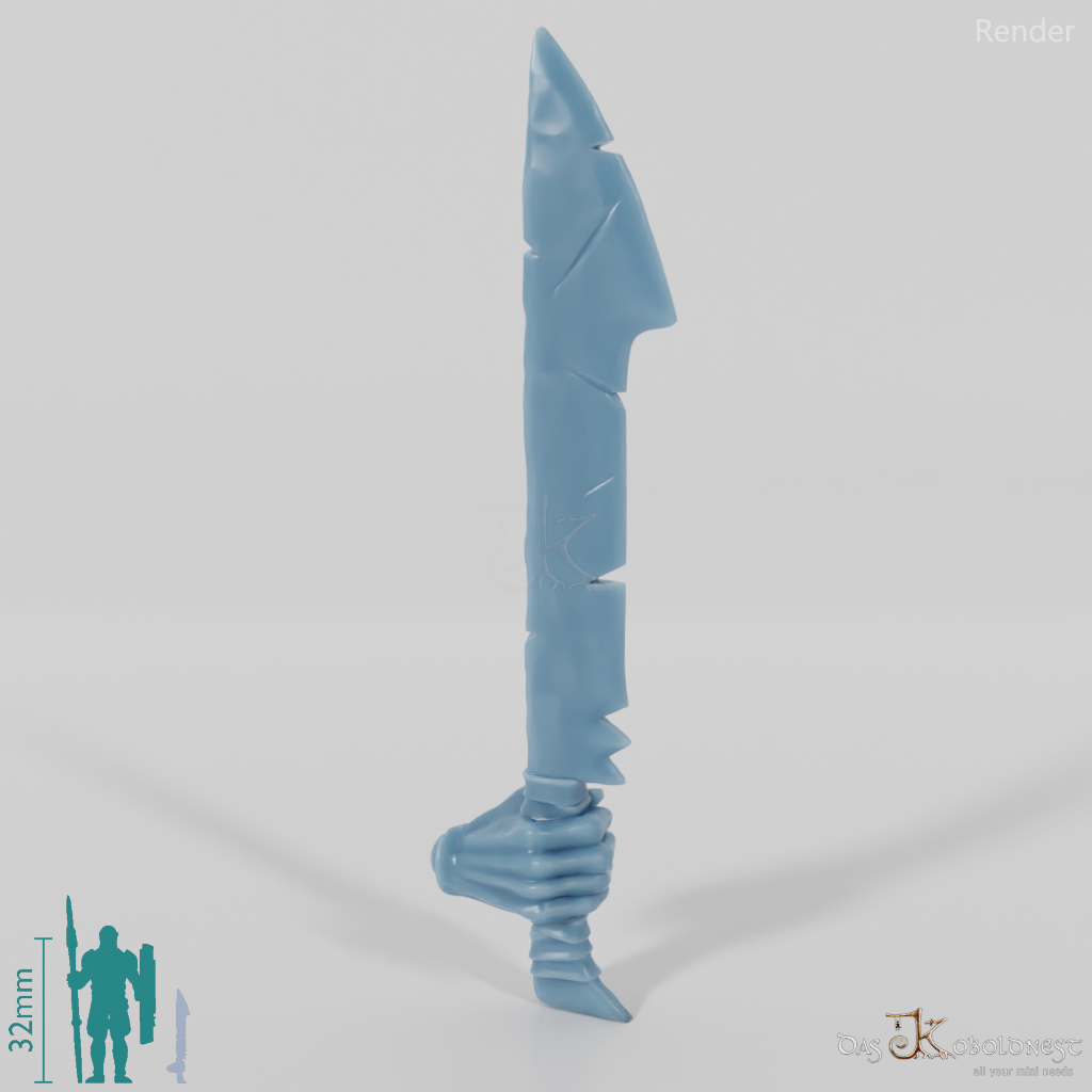 Halbork-Schwert C mit Hand