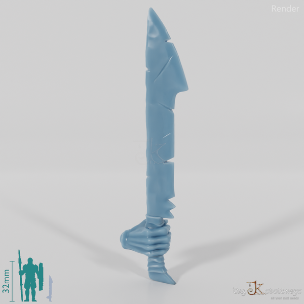 Halbork-Schwert C mit Hand